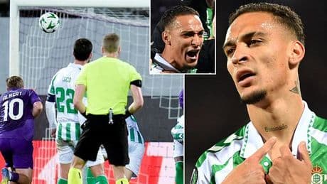 Antony scores stunning free-kick against Fiorentina to keep up red-hot Real Betis form and show Man United what they are missing