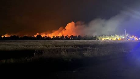 600 Hektar in Sachsen brennen - Waldbrand walzt auf Biogasanlage zu