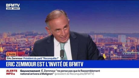 Pour Éric Zemmour (Reconquête !), "Marine Le Pen et Bruno Retailleau ne veulent pas de l'union des droites"