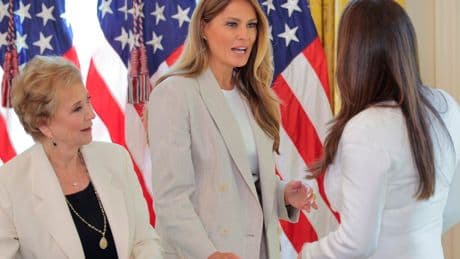 ‘The robots are here’: Melania Trump makes rare appearance to hail AI progress at White House task force meeting