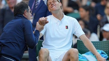 Wimbledon: Sinner entgeht dem Aus, weil sein Gegner aufgeben muss