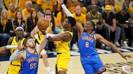 Finales NBA : OKC sans défense, Indiana prend les commandes