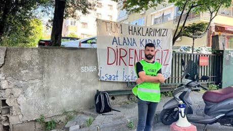 Sinpaş'ta haksız yere işten atılan işçinin direnişi sürüyor
