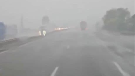 Autoroute inondée, école évacuée : les images des orages qui ont touché le centre-est de la France