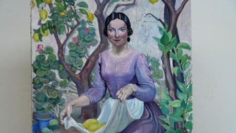 Aparece una pintura inédita de Lola Anglada