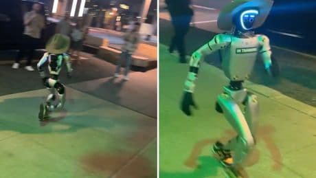 Slick-talking, cowboy hat-wearing robot dubbed ‘Jake the Rizzbot’ spits Gen Z and Gen Alpha slang, leaving strangers gobsmacked