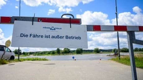 Niedrigwasser: Elbe zu flach für Fähre – Pendler und Anwohner paddeln