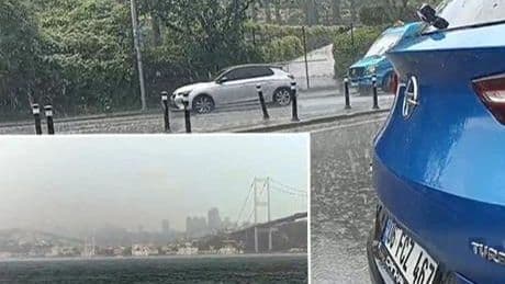 İstanbul'u yağış ve dolu vurdu! Yollar göle döndü