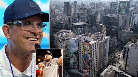 Inside the Chargers' bid to topple the Chiefs in Brazil: Police dogs and soccer stars watch on as LA prepares for NFL showdown amid favelas and São Paulo's concrete jungle