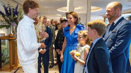 Jannik Sinner's 'difficult' conversation with Kate Middleton and family after Wimbledon victory