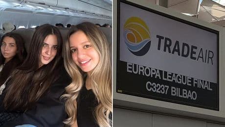 Europa League final: Tottenham WAGs pictured flying out to Bilbao ahead of winner-takes-all tie against Man United