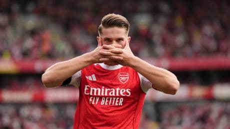 Foot : en vidéo, le premier but de Viktor Gyökeres sous les couleurs d’Arsenal
