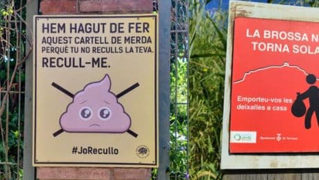 Los curiosos carteles de la Anella Verda