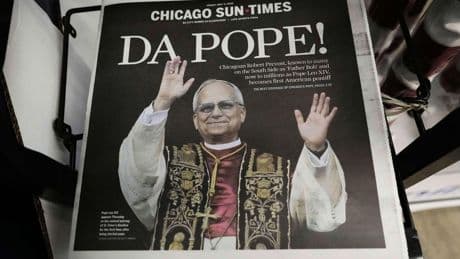 There's an American pope, and he's just like us. At least, we really, really want him to be