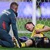 Wrexham star rushed to hospital in Sydney after suffering worrying injury as Ryan Reynolds and Rob McElhenney's men slide to defeat