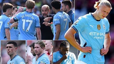 Erling Haaland delivers brutal verdict on 'every single one of' his Man City team-mates' 'horrific, boring' season - days before the FA Cup final