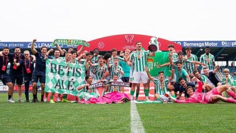 El Betis no ganaba en juveniles desde la época de Joaquín