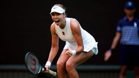 Katie Boulter rounds off record-breaking day at Wimbledon with stunning victory