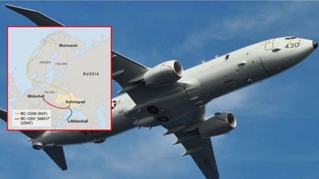 Ucraina, aerei spia della Nato effettuano una mossa a tenaglia sulla Russia: a bordo ufficiali della guerra elettronica