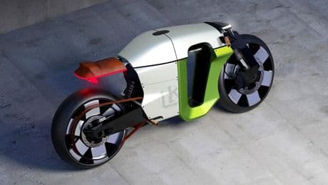 La futurista moto eléctrica en homenaje a la historia de Skoda
