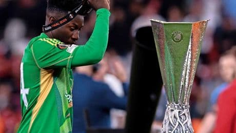 Oud-Ajacied André Onana zet unieke negatieve serie neer met verloren Europa League-finale