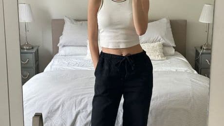 I've found the perfect FatFace linen trousers– they're so comfy and easy to style