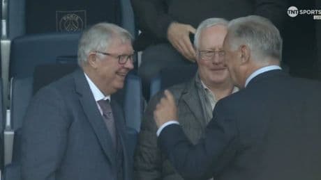 Sir Alex Ferguson ‘conducts hatewatch in person’ as Man Utd icon spotted in PSG stands for Arsenal’s Champions League KO
