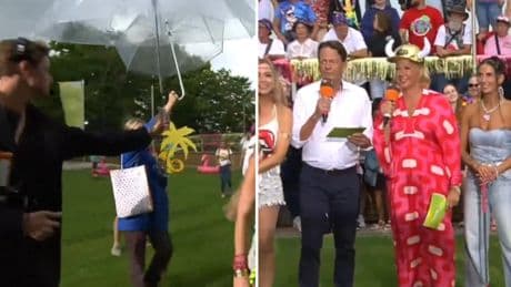 Kiewel fassungslos: ZDF-"Fernsehgarten" muss nach 13 Minuten evakuiert werden