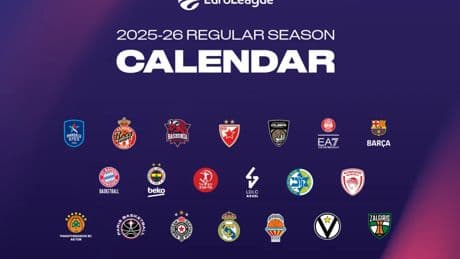 Sale el calendario de la Euroliga, que arrancará el 30 de septiembre