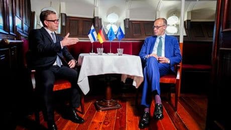 Friedrich Merz in Finnland: Merz weist Kritik an Aussage zu Reichweitenbeschränkung zurück