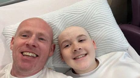 Scots dad takes on fundraising skydive after teen son diagnosed with brain cancer