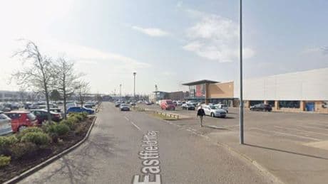 Schoolgirl hit by car in Scots retail park after mounting pavement