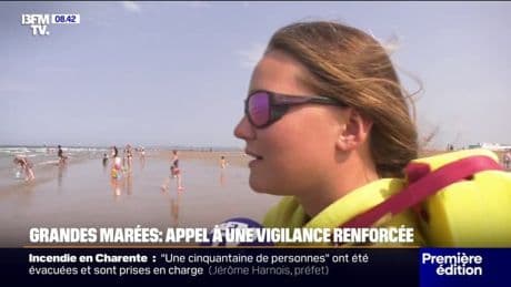 "Il faut faire attention de ne pas trop s'éloigner pour ne pas se faire avoir": les sauveteurs appellent à la vigilance face aux grandes marées