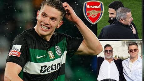 Viktor Gyokeres' agents 'met up with Arsenal directors in London on Wednesday over signing Sporting striker - ahead of making a formal bid'
