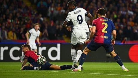 Barcelona vs Inter Milan: Marcus Thuram scores sensational backheel goal inside 30 SECONDS to give visitors a shock lead in Champions League tie