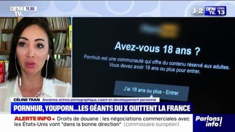 "Il était temps, puisqu'il y a une loi qui n'est pas appliquée": l'ancienne actrice X Céline Tran réagit à la suspension de Pornhub et Youporn