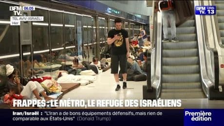 "C'est le lieu le plus sûr": à Tel-Aviv, les habitants se réfugient dans le métro pour fuir les frappes iraniennes