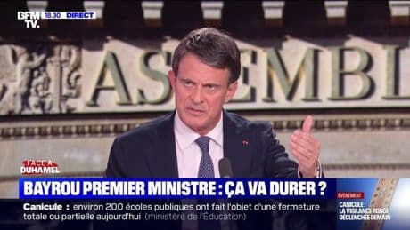 Motion de censure: "La situation politique, elle est impossible depuis la dissolution", estime Manuel Valls
