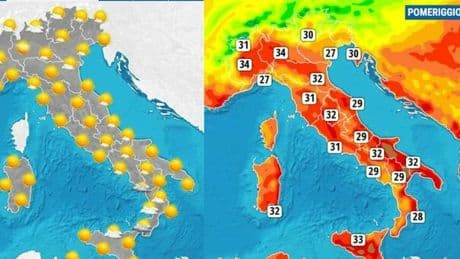 Meteo, torna il caldo con l'anticiclone africano: mercoledì 39 gradi al Sud (ma non mancheranno temporali)