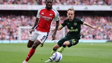 El Arsenal, con la cabeza en el Bernabéu, empata contra el Brentford