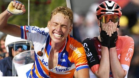 Emotionele Michael Boogerd trots op opvolger Thymen Arensman: ’Dit waren geen koekenbakkersritjes’
