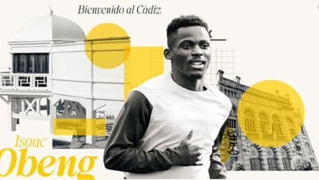 El ghanés Obeng, cuarto fichaje del Cádiz