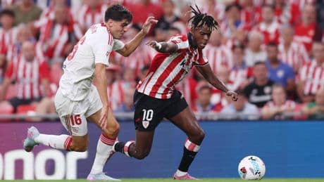 Nico Williams arranca por todo lo alto en San Mamés