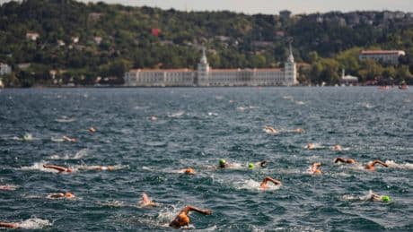 Desperate search for Russian swimmer who went missing in cross-Bosphorus race