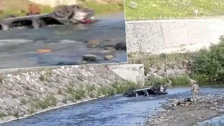 Bayram tatili için yola çıkmışlardı! Dereye uçan araçtaki anne baba ve çocukları öldü
