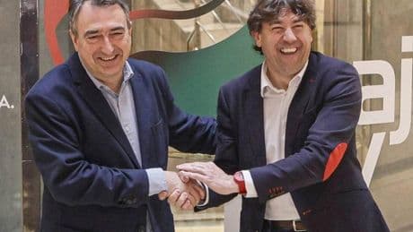 Esteban y Andueza simbolizan la nueva era de las relaciones PNV-PSE con su primera reunión
