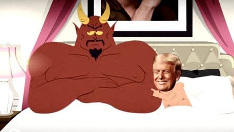 Polémica en EEUU por una escena sexual de Donald Trump con Satán en 'South Park'