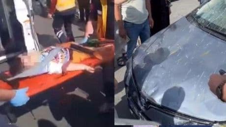 Feci kaza! Anne ve çocuğuna otomobil çarptı: Miraç bebek öldü