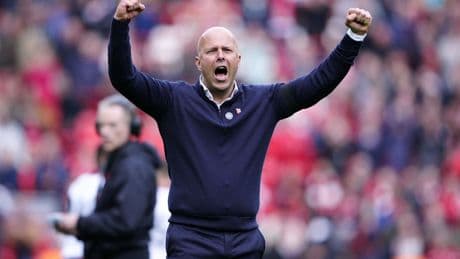 Relief followed by joy for Arne Slot with Liverpool on verge of title