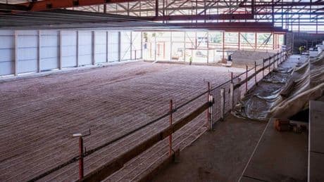 Avances en las obras de la nueva pista de hielo provisional
